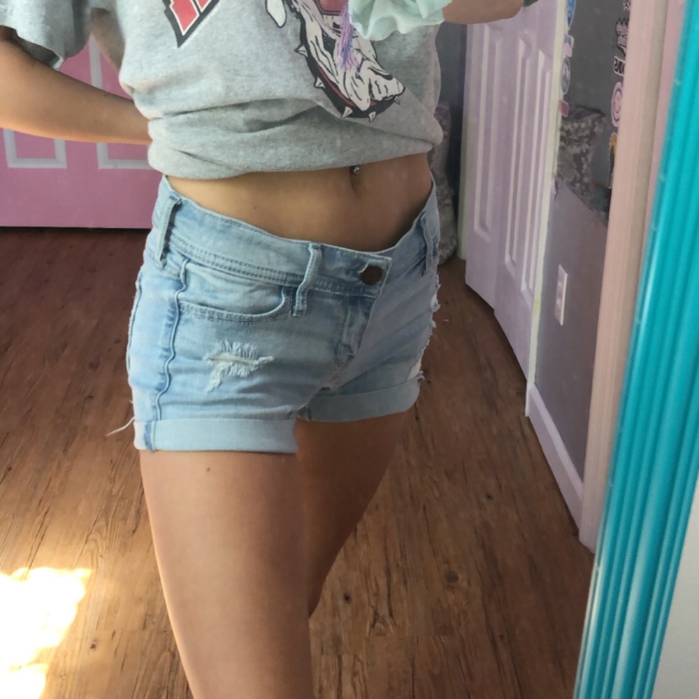 hollister jean shorts